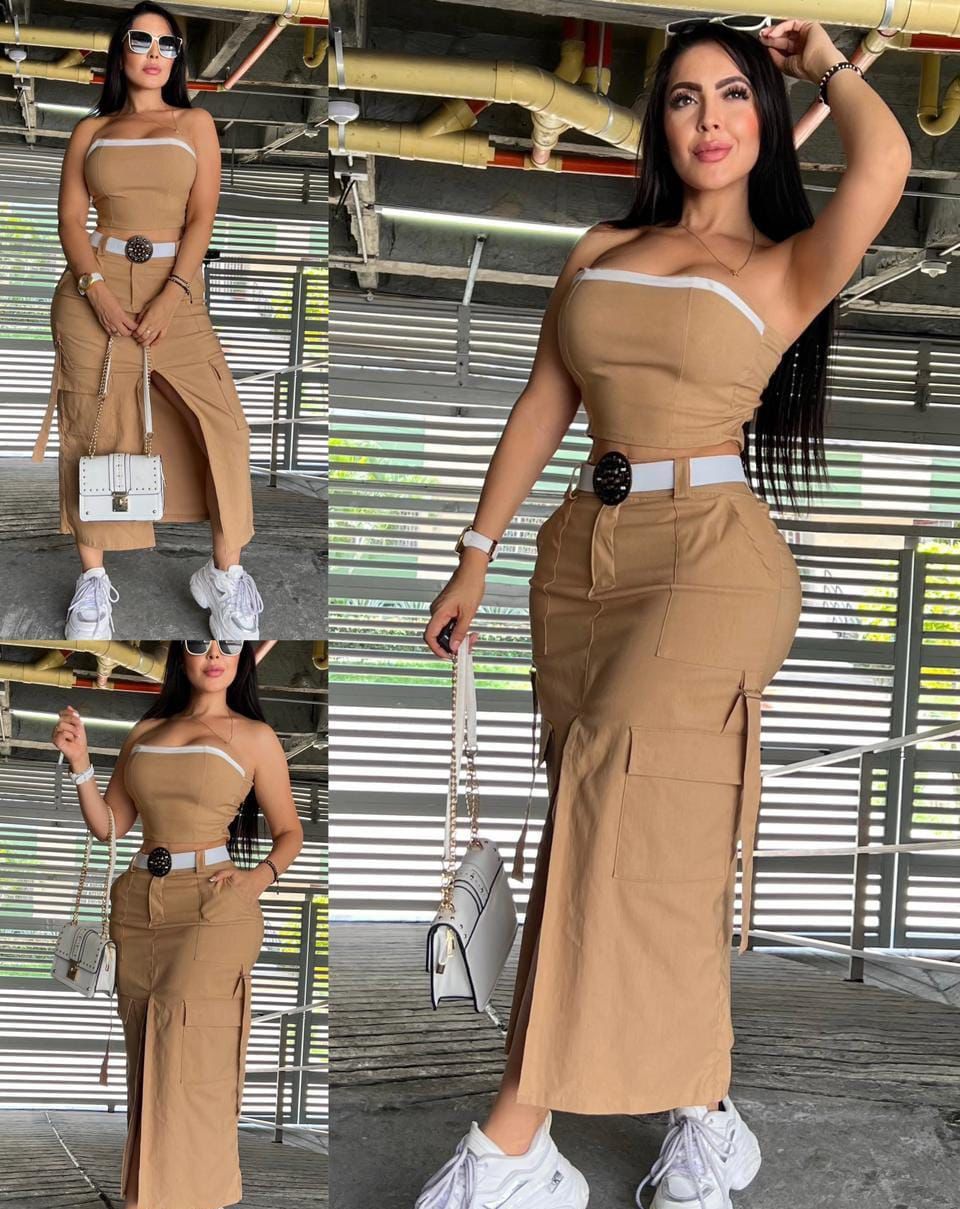 Conjunto Falda Y Blusa 2132a